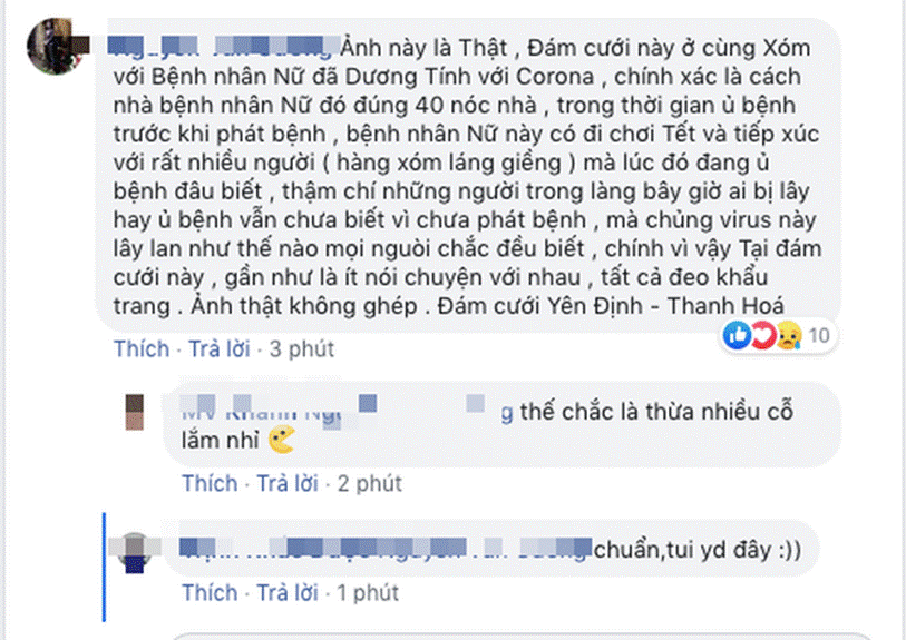 Đám cưới theo phong cách dị chưa từng có giữa bão virus Corona”, hàng xóm tiết lộ lễ thành hôn diễn ra ngay gần nhà cô gái dương tính với virus ở Thanh Hóa-2