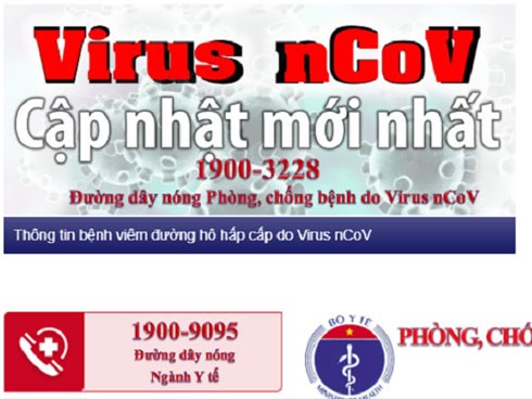 Bộ Y tế công bố thêm đường dây nóng 1900 9095 tư vấn phòng, chống dịch nCoV