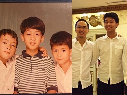 Hình ảnh hiếm hoi thời bé của anh em Louis Nguyễn - Phillip Nguyễn được công bố khiến dân tình trầm trồ vẻ