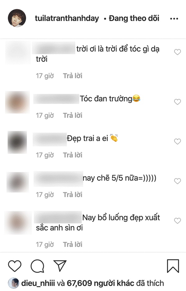 Đầu năm Trấn Thành không điệu mà diện tóc bổ luống giản dị, fan hết bảo tóc Đan Trường lại nói giống diễn viên hài Thu Trang-4