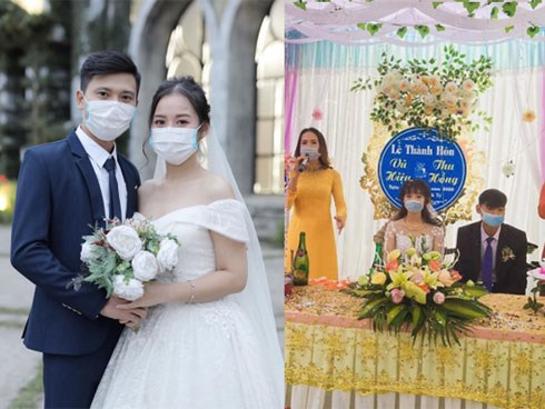Khổ sở vì đám cưới mùa dịch virus Corona: Người chỉ tổ chức 10 phút, đám thì cả hôn trường phải đeo khẩu trang nhưng lạ hơn cả là bộ ảnh cưới “xưa nay chưa từng có”