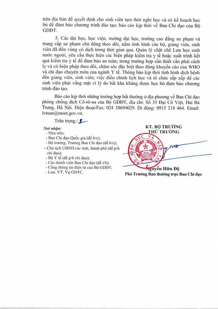 Cập nhật danh sách các tỉnh, thành phố cho học sinh nghỉ học để tránh dịch bệnh do virus Corona gây ra-2