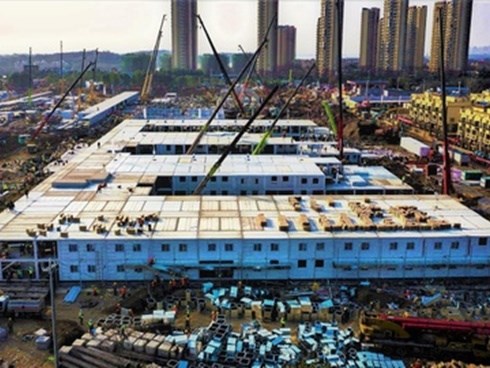 Bệnh viện dã chiến ở Vũ Hán hoàn tất xây dựng chỉ sau 10 ngày
