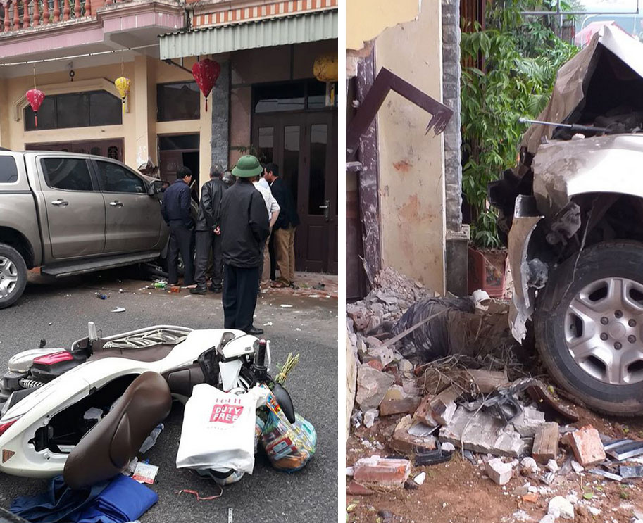 Clip: Ô tô lao vào nhà dân bên đường, gây tai nạn kinh hoàng-1