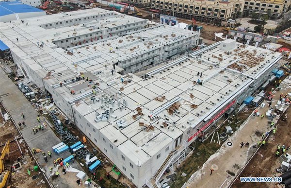 Bệnh viện dã chiến Hỏa Thần Sơn hoàn tất ở Vũ Hán-1