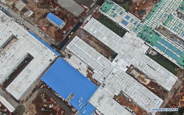 Bệnh viện dã chiến Hỏa Thần Sơn hoàn tất ở Vũ Hán-2