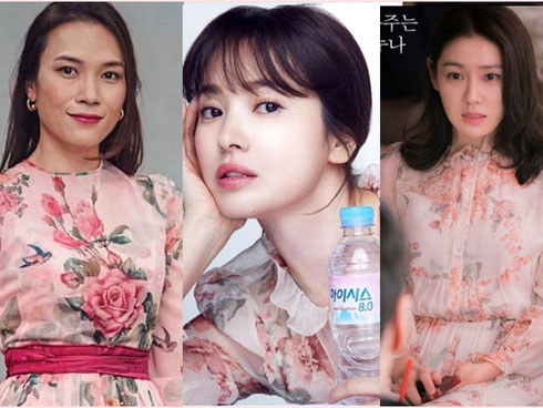 Cùng một kiểu váy hack tuổi: Song Hye Kyo thì được khen, Mỹ Tâm lại bị chê hơi sến-8