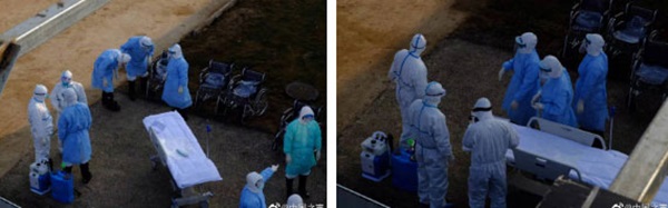 50 bệnh nhân đầu tiên được chuyển đến bệnh viện 10 ngày đêm ở Vũ Hán, nhân viên y tế mặc đồ bảo hộ tiếp đón đặc biệt-8