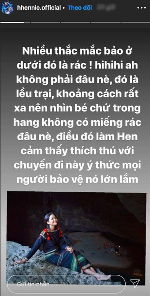 Bị nghi chụp ảnh trong hang Sơn Đoòng khi đang có rác thải bừa bãi xung quanh, H’Hen Niê chính thức lên tiếng-9