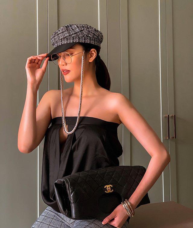 Mặc áo cũ đã đủ bất ngờ, Lan Khuê còn gây tò mò vì đường khoét sâu hoắm-3