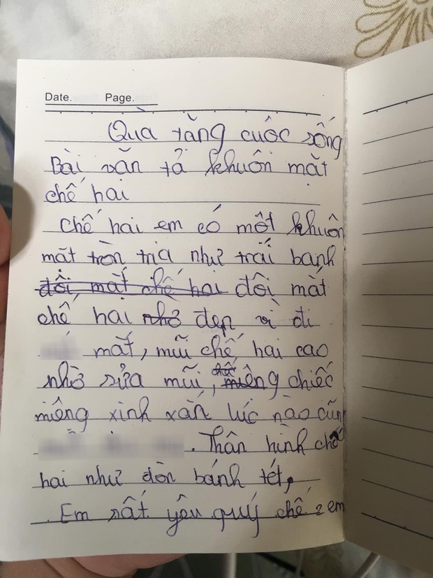 Chị gái phiên bản tả thực qua ngòi bút của em gái khiến chính khổ chủ dở khóc dở cười: Thân hình như đòn bánh tét, mặt như trái banh-1