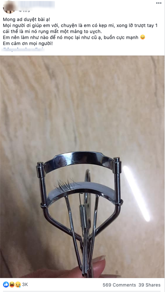 Kẹp mi đi luôn cả 1 mảng, cô nàng đăng đàn cầu cứu và được hơn 500 chị em hiến đủ mọi bí quyết-1