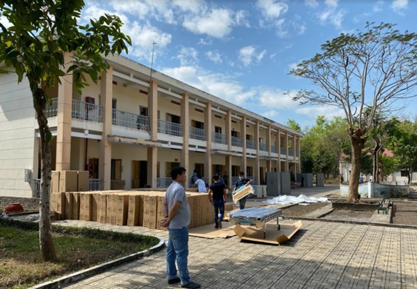 Những hình ảnh đầu tiên của Bệnh viện dã chiến TP. HCM trước ngày hoạt động chống dịch bệnh virus Corona-1