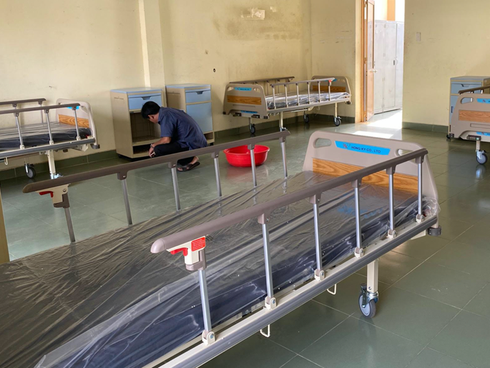 Những hình ảnh đầu tiên của Bệnh viện dã chiến TP. HCM trước ngày hoạt động chống dịch bệnh virus Corona