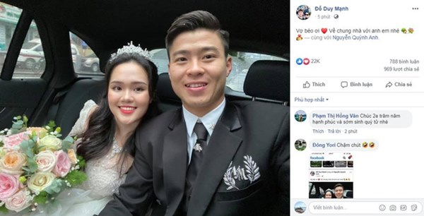 Duy Mạnh hôn Quỳnh Anh tại lễ đường cưới-19