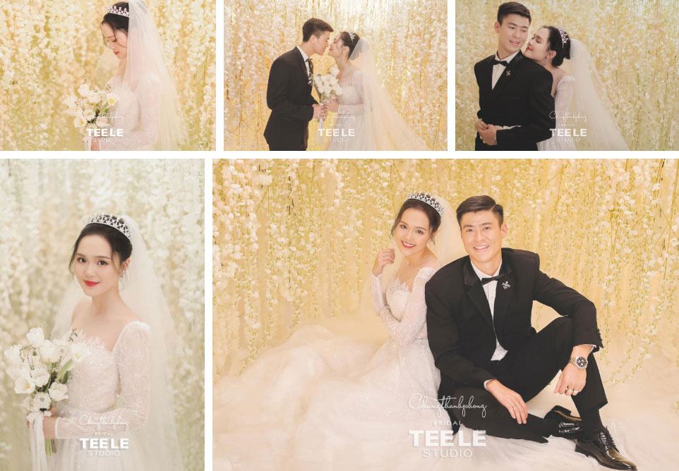 Hé lộ 2 bộ váy cưới cực lộng lẫy của Quỳnh Anh, nhưng xem ra chú rể Mạnh gắt còn điệu hơn cả cô dâu-1