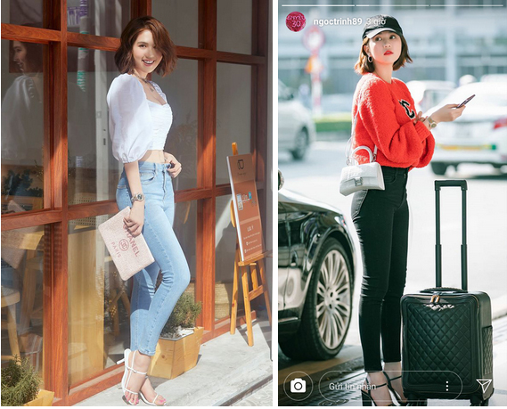 Ngọc Trinh dáng chuẩn nên mặc quần jeans đẹp mê là đương nhiên, mỗi tội lại có đôi lần mix đồ hơi lỗi-1
