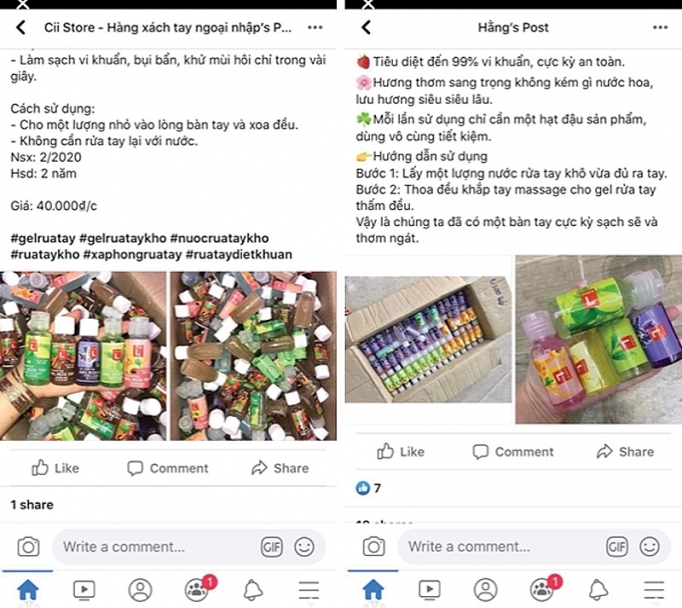 Người tiêu dùng cẩn trọng với gel rửa tay trôi nổi bán tràn lan trên mạng-1