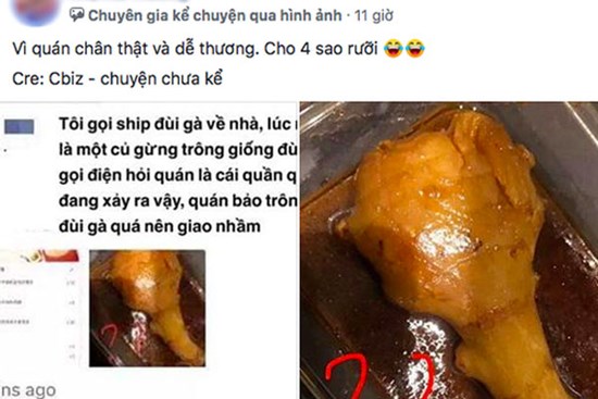 Quán ăn ship nhầm đùi gà thành… củ gừng, khách feedback thì nhận được câu trả lời quá ư là dễ thương đến quên cả bực bội