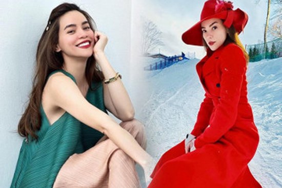 Ra khu trượt tuyết nhưng lại diện bộ đồ hệt quý bà, chắc chỉ Hà Hồ mới tự tin vậy