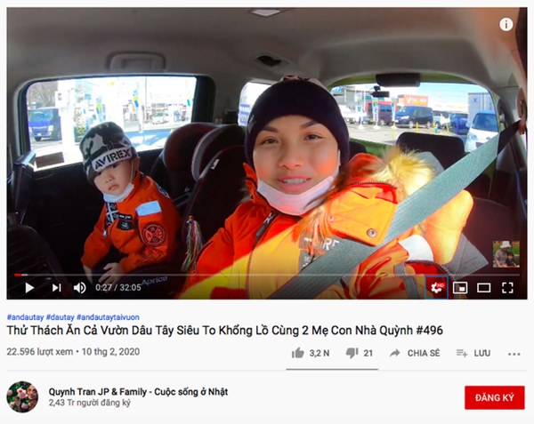 Đánh liều cho bé Sa xuất hiện lại trong vlog, Quỳnh Trần JP ngay lập tức phải đổi tên clip vì bị Youtube sờ gáy lần nữa?-2