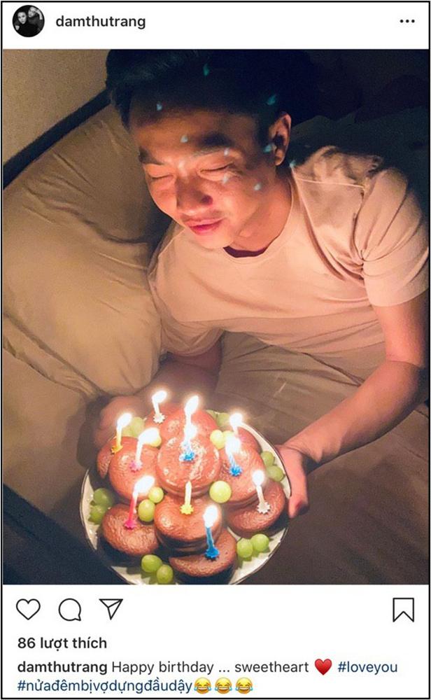 Lãng mạn như Đàm Thu Trang: Nửa đêm mang bánh và nến đến tận giường để mừng sinh nhật Cường Đô La-1