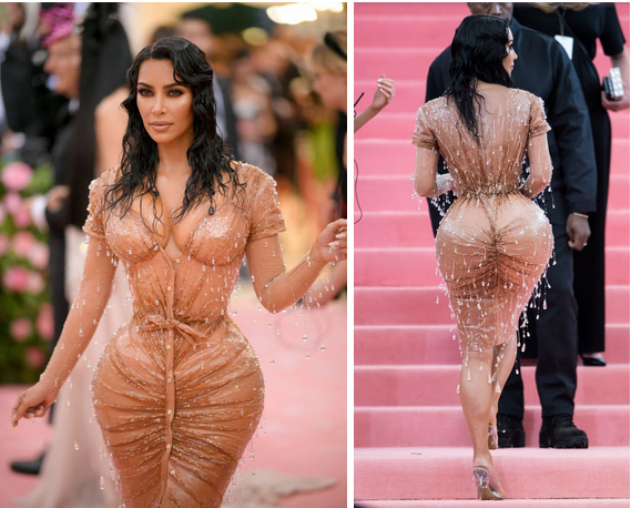 Kim Kardashian: Ham diện đầm siết chặt đến mức không thể ngồi hay đi lại như bình thường, nhìn thôi cũng thấy khó thở-3