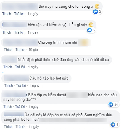 Gameshow do Sam làm MC gây tranh cãi vì đưa câu hỏi dung tục, phản cảm-3