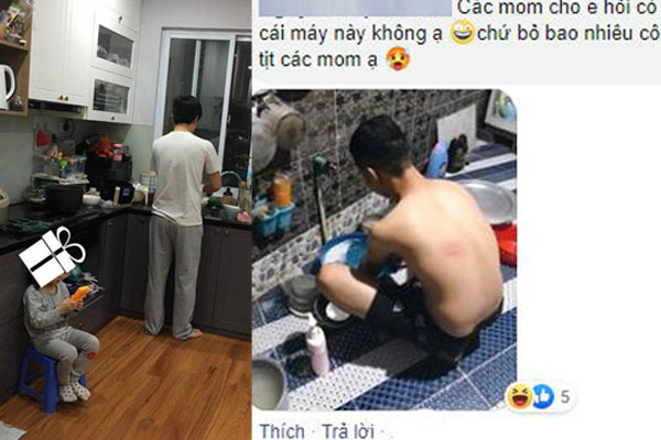 Gửi mấy cô vợ đang thần thánh hóa việc chồng rửa bát: Từ lúc nào mà việc ông chồng to xác làm một việc bé tí teo lại biến thành cao siêu như thế!”-3