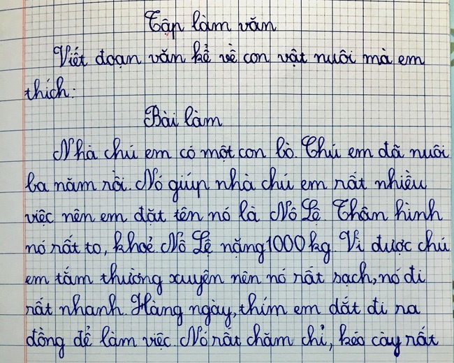Cười lăn vì đọc bài văn mẹ mới biết con trai bày tỏ tình cảm không bao giờ tan vỡ với 1 đối tượng không ngờ-3