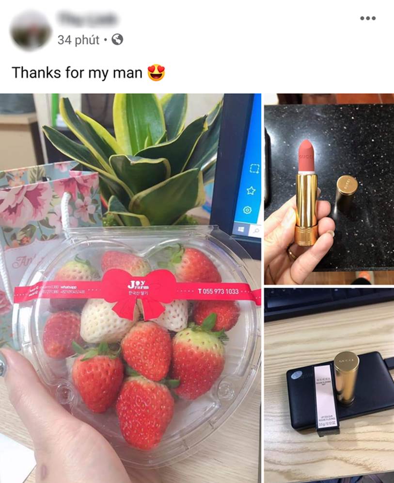 Nhìn mạng xã hội đâu đâu cũng thấy các chị em khoe quà mới biết các đấng mày râu cũng chiều chuộng người phụ nữ của mình lắm chứ-1