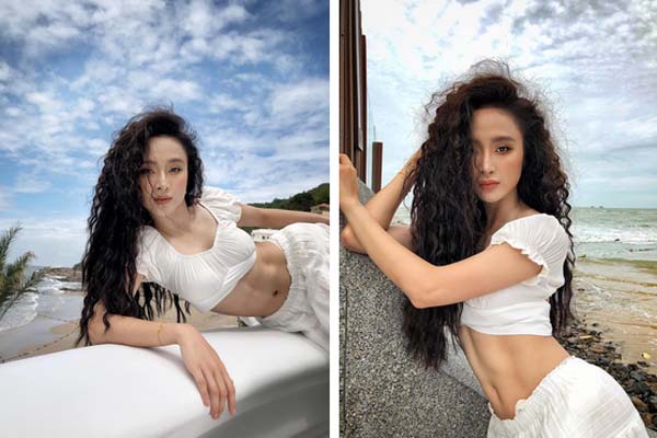 Angela Phương Trinh gây sốt” khi xuất hiện trong siêu thị với đồ bảo hộ kín mít-5