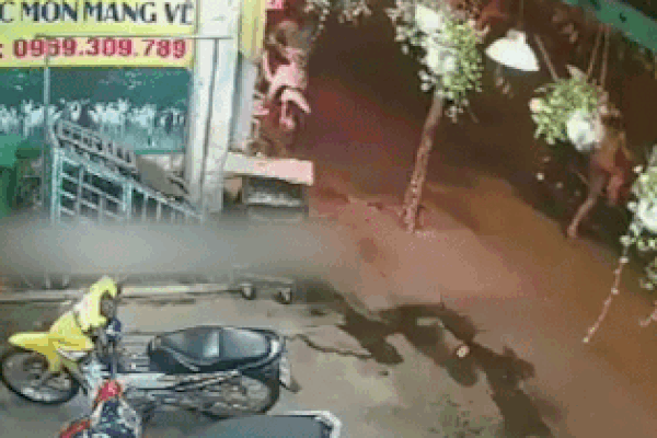 Người phụ nữ nhanh trí xử lý khi 2 thanh niên chuẩn bị trộm xe mình-1