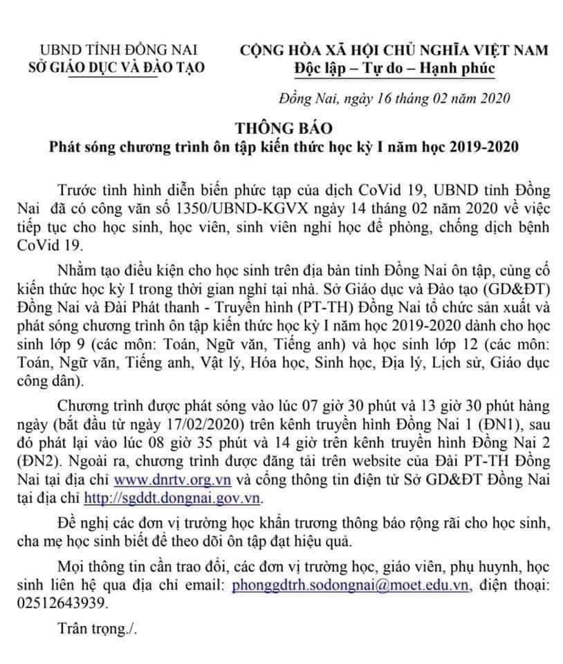 Không chỉ học online qua Facebook, Skype, một tỉnh chơi lớn phát bài giảng trên sóng truyền hình-3