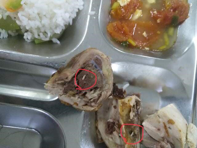 Cơ quan chức năng vào cuộc điều tra vụ suất ăn có giòi ở Bắc Ninh-1