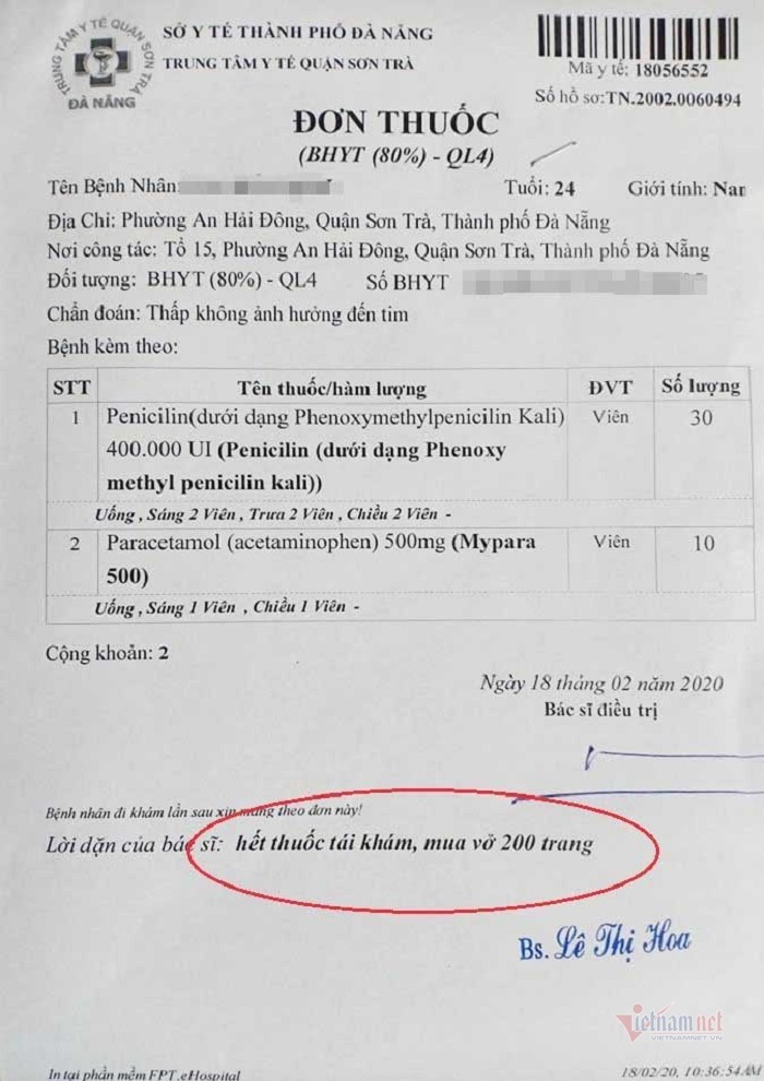 Nữ bác sĩ bút phê mua vở 200 trang, bệnh nhân đau lưng ngơ ngác-1