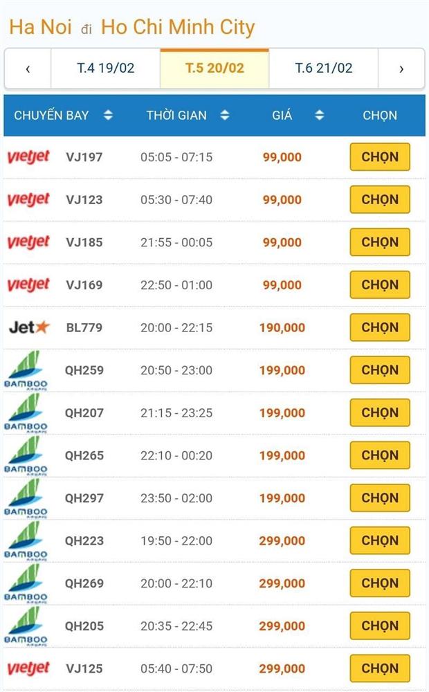 Giá vé máy bay đồng loạt giảm kỷ lục, Hà Nội – TP.HCM chỉ còn 199 ngàn-2