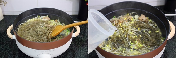 Ngại ra ngoài ăn sáng, mẹ nấu miến sườn&nbsp;ngon xuất sắc chồng con tấm tắc khen-3