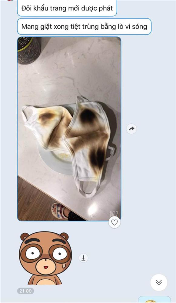 Được phát đôi khẩu trang mới, cô gái cẩn thận giặt sạch rồi tiệt trùng bằng cách có 1-0-2 khiến dân mạng cười bò khi nhìn kết quả-1