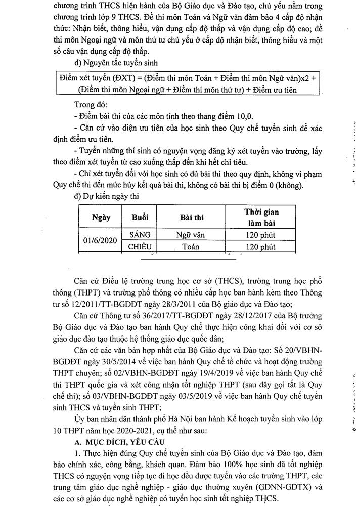 Cha mẹ lưu ý: Tuyển sinh lớp 10 năm học 2020 - 2021 tại Hà Nội dự kiến sẽ sớm hơn 1 ngày so với năm ngoái-2