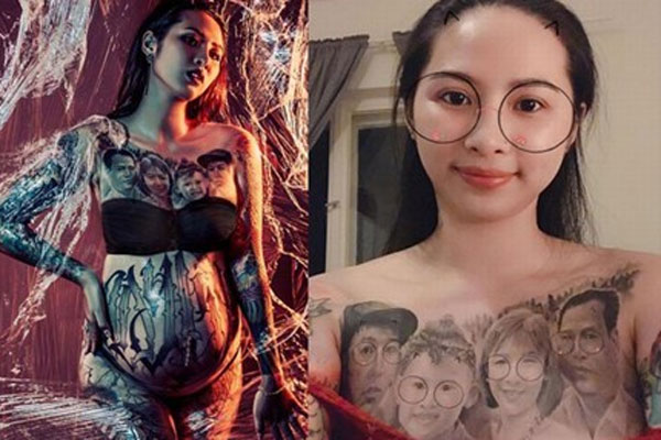 Chịu đau gần 24 tiếng, người đàn ông xăm chân dung vợ tương lai kín lưng, đằng sau đó là cả câu chuyện tình yêu cách nhau gần 2000km-8