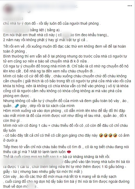 Chưa kịp dọn phòng để trả, cô gái được chủ nhà tốt bụng dọn giúp nhưng đến khi nhận đồ mới tá hỏa nhận lại 1 vali toàn đồ cũ-1