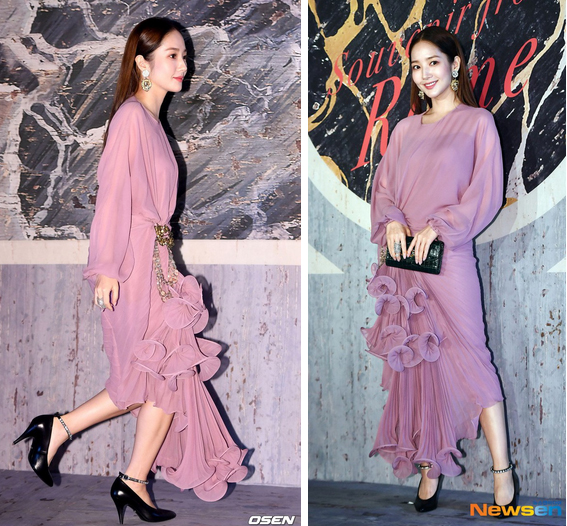 Diện cùng một bộ đầm bánh bèo, Park Min Young tự dìm dáng không thương tiếc, ma nữ Thái Davika lại sang chảnh bất ngờ-3