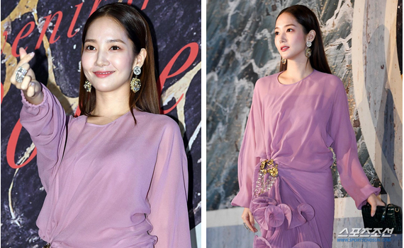 Diện cùng một bộ đầm bánh bèo, Park Min Young tự dìm dáng không thương tiếc, ma nữ Thái Davika lại sang chảnh bất ngờ-4