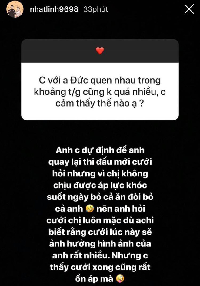 Nhật Linh (vợ Phan Văn Đức) tiết lộ nỗi khổ khi yêu cầu thủ nổi tiếng: Rất áp lực, mấy tháng đầu tôi hay tủi thân khóc, bỏ ăn, đòi bỏ cả anh ấy-9