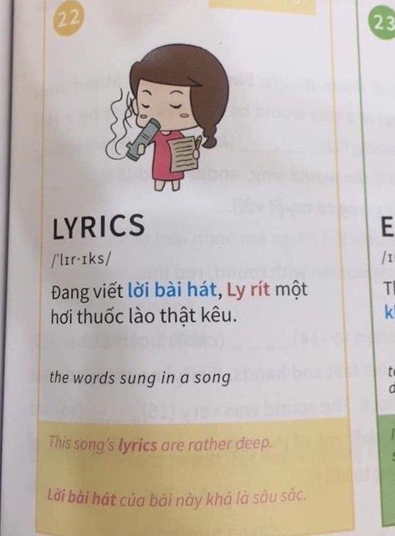 Bức xúc trước sách Tiếng Anh dạy học vẹt, minh họa bằng hình ảnh trẻ hút thuốc lào, con thản nhiên xúc phạm mẹ-1