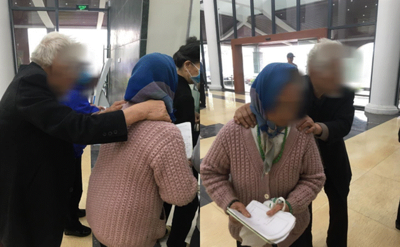 2 vợ chồng ông cụ bám vai nhau dò dẫm đi khám bệnh, nghe được lời động viên của cụ bà khiến bất cứ ai cũng thấy cay mắt-1