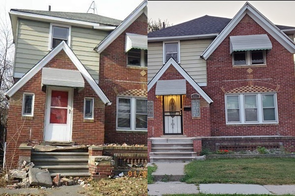 Gia đình trẻ sống hạnh phúc trong ngôi nhà màu trắng, xung quanh là cây cỏ xanh tươi đẹp như giấc mơ-11