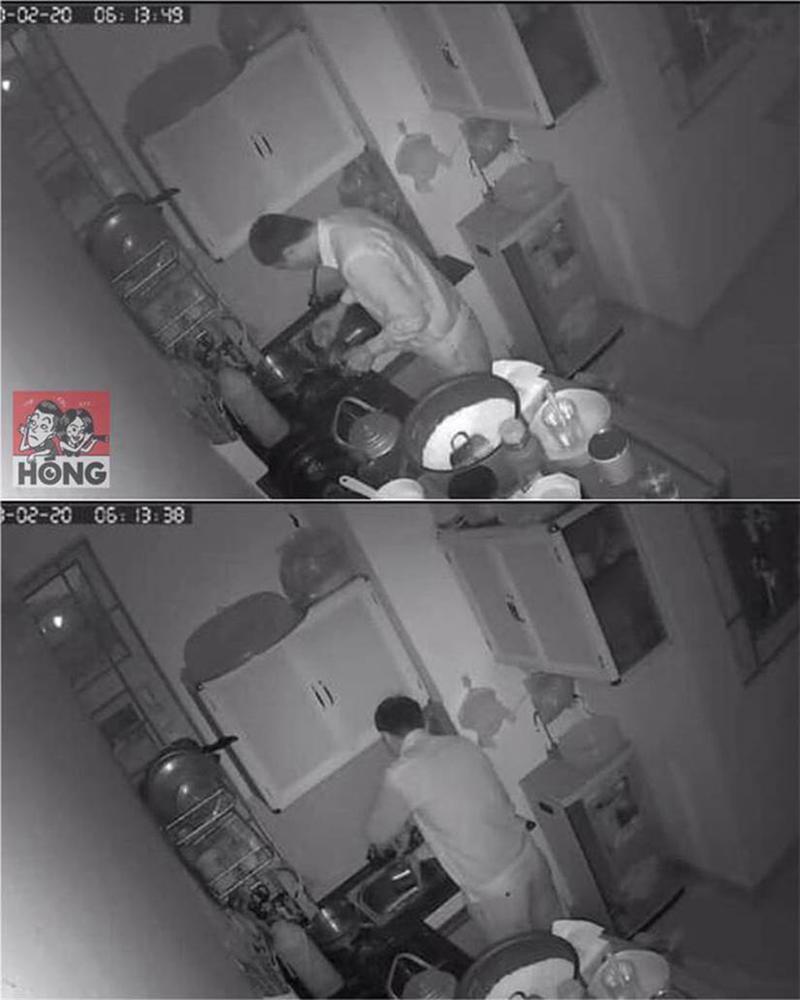 Xem camera an ninh thấy chồng mò mẫm một mình dưới bếp, biết lý do vợ không khỏi cay mắt-1