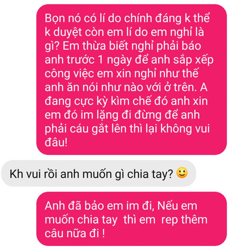 Cậy người yêu làm sếp, cô gái hứng lên là xin nghỉ, bạn trai liền mắng cả tràng rồi chốt một câu khiến ai nấy hả hê-3